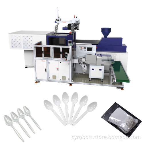 Robot Arm Auto Disposable Cutlery Packing Machine